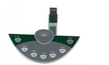 Circuito flexível interruptor de membrana Backlit com luz para trás conduzida, interruptor do toque da membrana