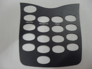Painel Scratchproof do interruptor de membrana do PC, painel de controle preto da membrana