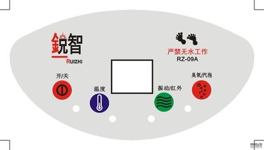 Painel branco do interruptor de membrana do ANIMAL DE ESTIMAÇÃO/PC personalizado para aparelhos electrodomésticos