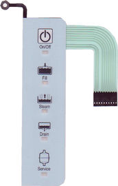 Teclado gravado do interruptor de membrana do diodo emissor de luz da opinião de Sive overlay para o equipamento médico