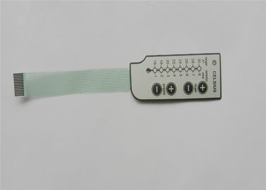 1,0 Da abóbada pequena do metal do passo interruptor de membrana vermelho do diodo emissor de luz com sentimento tátil