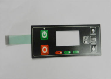 Interruptor de membrana do diodo emissor de luz da tecla, adesivo de 3M e janela gravados do LCD