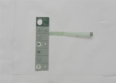 Interruptor encaixado costume do filme fino do Pin do interruptor de membrana 8 do diodo emissor de luz da tecla