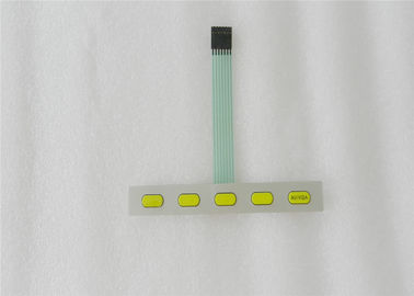 Interruptor de membrana flexível baixo do PWB de Regid com a abóbada tátil do metal
