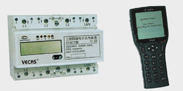 Medidor eletrônico de Watt-hora da C.A. do trilho do ruído/medidor impermeável de vidro ativo de quilowatt-hora