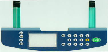 Interruptor de membrana flexível azul profissional para a escala eletrônica/máquina de costura automática
