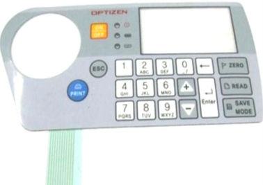 Interruptor Quakeproof personalizado para GPS, 200HZ do toque da membrana do PC cinzento - 1500HZ