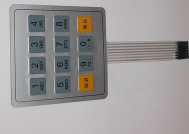 Interruptor flexível amigável do toque da membrana de 16 chaves de Eco para o teclado