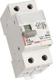63A, 80A, interruptor seguro atual residual 6KA IEC60898-1 elétrico de 100A 2P