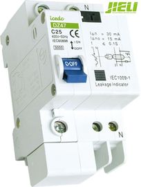 O interruptor atual residual da C.A. da fase dobro, motor avaliou os interruptores IEC60898-1