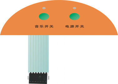 Controle flexível feito sob encomenda do brilho do GV do interruptor de membrana do PWB com adesivo de 3M