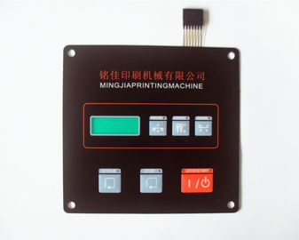 Teclado flexível do interruptor de membrana do diodo emissor de luz do painel de toque para o controlo a distância