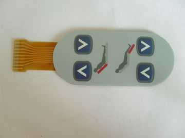 Interruptor de membrana impermeável Textured com circuito flexível de FPC para o equipamento médico