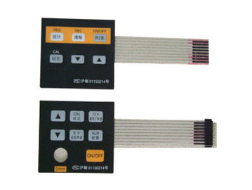 Interruptor de membrana tátil Backlit teclado 25mA do silicone - 100mA, impressão de tela de seda