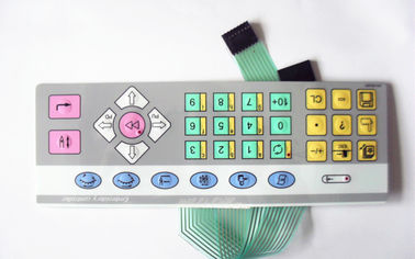 Painel tátil do interruptor de membrana do teclado com o teclado liso para o grupo de telefone