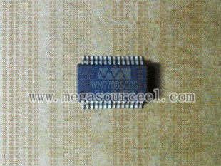 Microplaqueta WM9708SCDS do circuito integrado ----AC97 codec do áudio da revisão 2,1