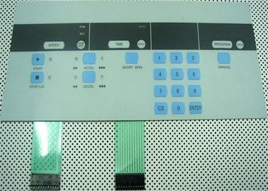 Interruptor de membrana Backlit teclado do silicone no sistema industrial do controle/segurança