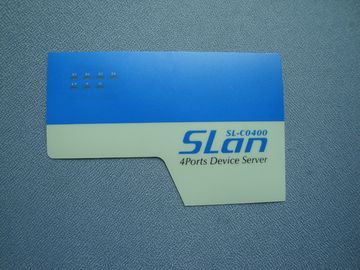 Interruptor de membrana flexível do PC de pouco peso com o painel de controle industrial, adesivo de 3m