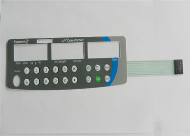 Teclados táteis do interruptor de membrana do painel de controle das chaves do OEM, folha de prova do teclado do diodo emissor de luz