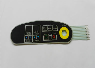 Teclados táteis do interruptor de membrana do painel de controle das chaves do OEM, folha de prova do teclado do diodo emissor de luz