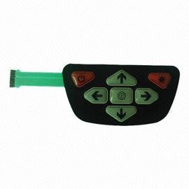 Umidade - interruptor de membrana flexível da prova overlay com teclado do silicone