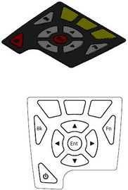 Interruptor de membrana tátil liso feito-à-medida overlay para o equipamento médico
