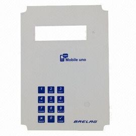 Teclado de borracha tátil gravado do interruptor de membrana para o equipamento médico