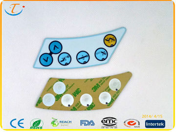 Folhas de prova gráficas da placa de identificação lustrosa de Matt para sistemas de segurança, teclado de membrana/teclado