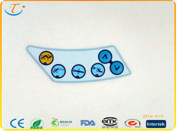 Folhas de prova gráficas da placa de identificação lustrosa de Matt para sistemas de segurança, teclado de membrana/teclado